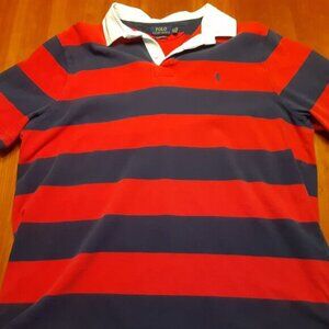 Polo Ralph Lauren Men's Short Sleeve Stripped Rugby Shirt XXL